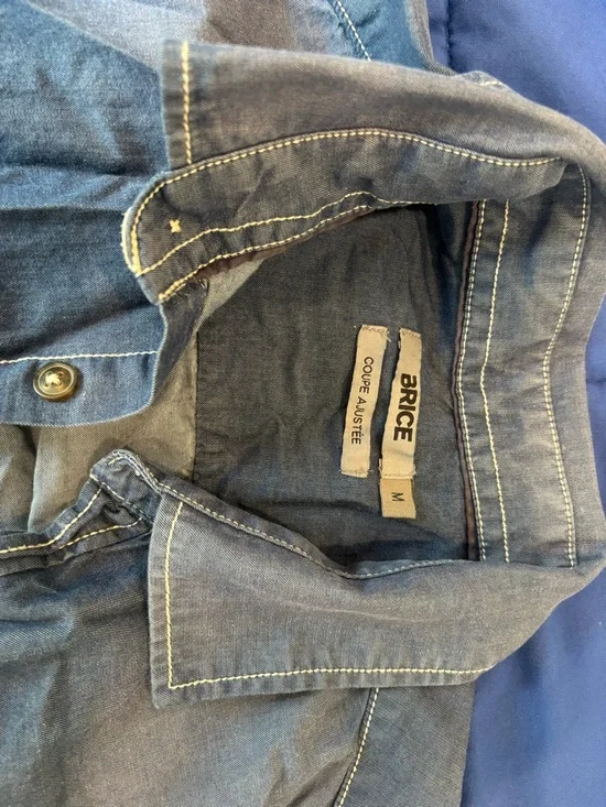 Ice Brice Chambray Button-Front Shirt - Blue - Picture 2 of 10